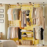 SoBuy® KLS04 Adjustable Wardrobe Storage Rack with Telescopic Clothes Hanger